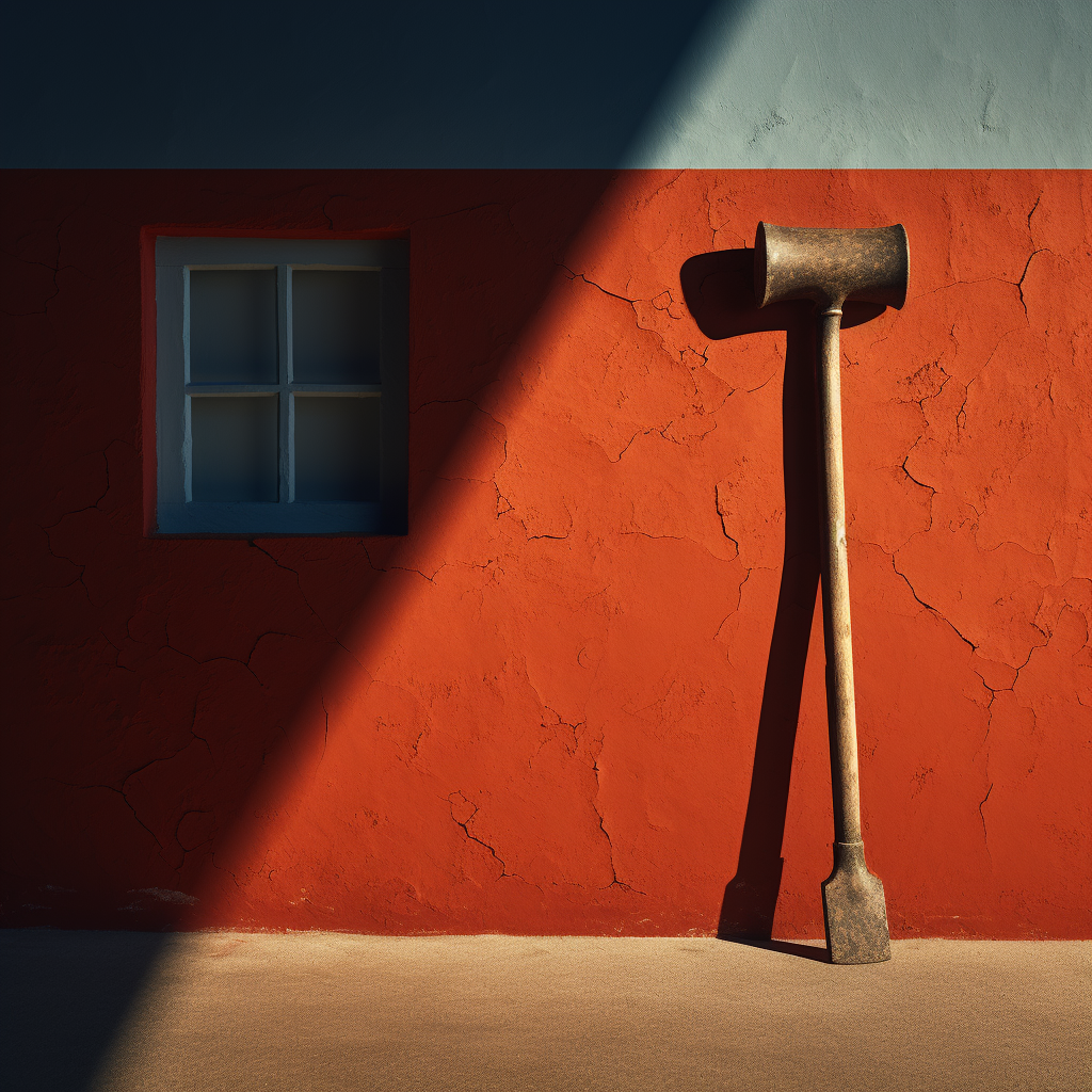 Shadow of a Home Casted by a Hammer