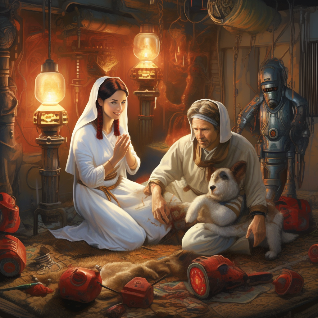 Han and Leia Nativity Scene