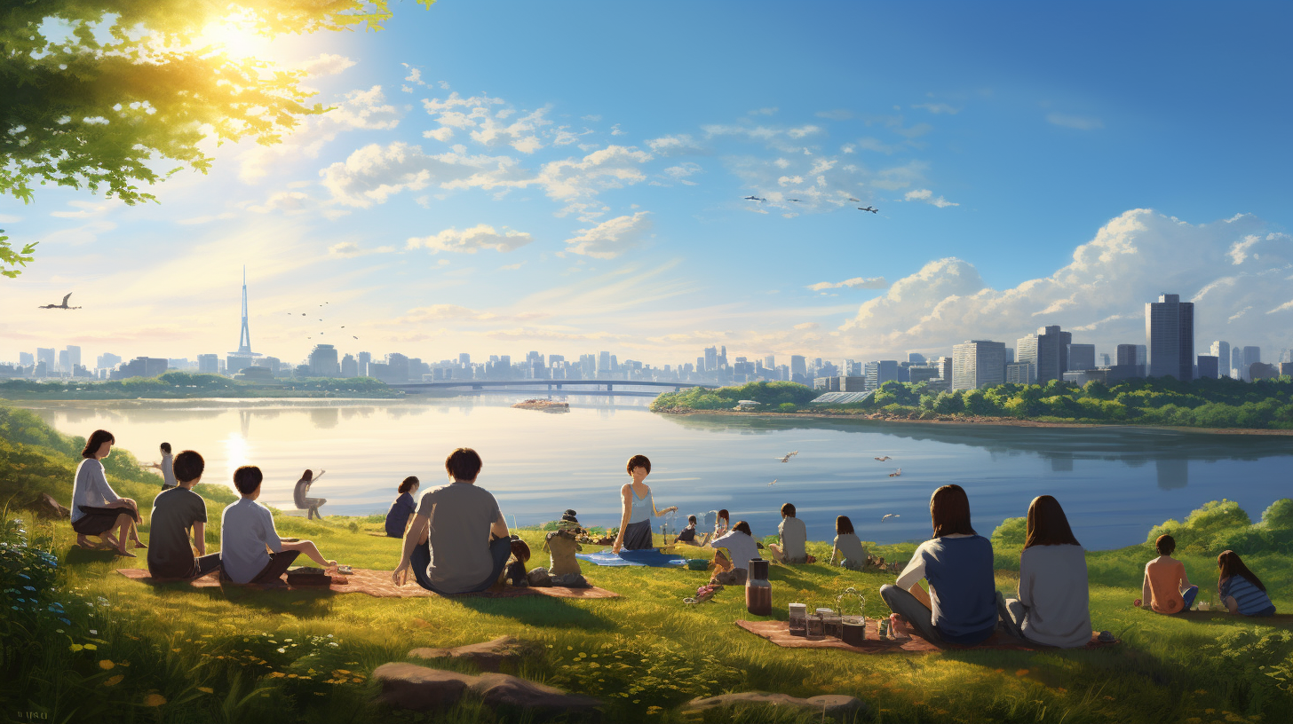 Peaceful atmosphere near Han River