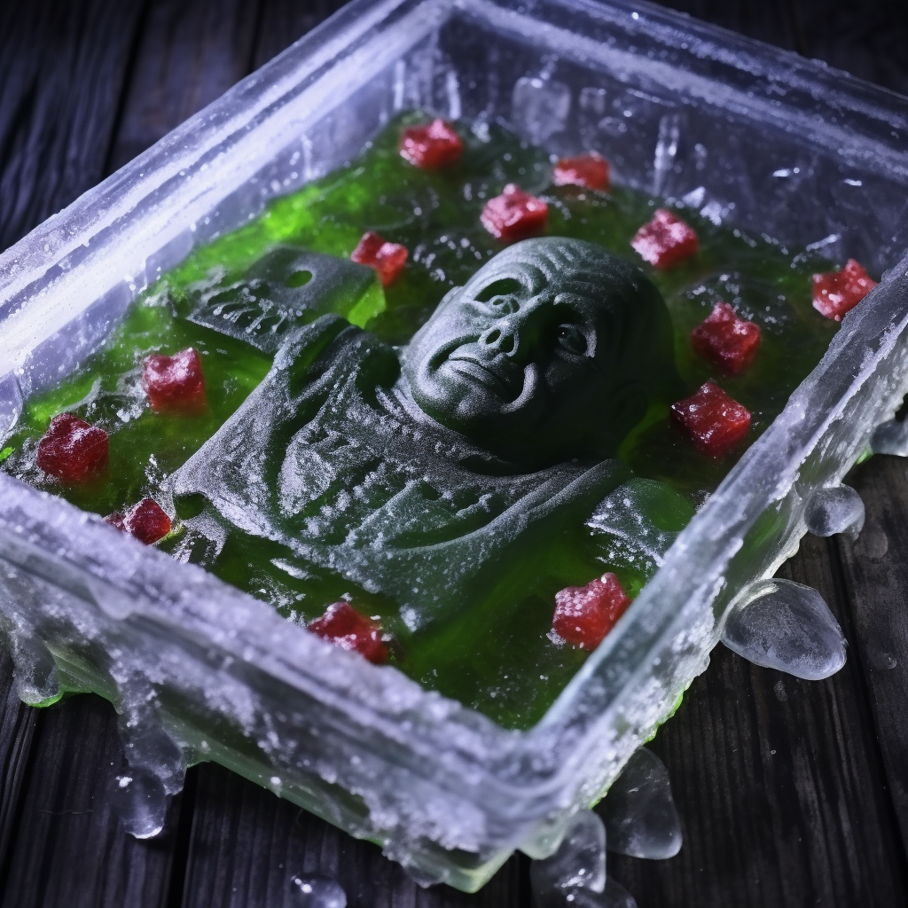 Han Solo encased in jello