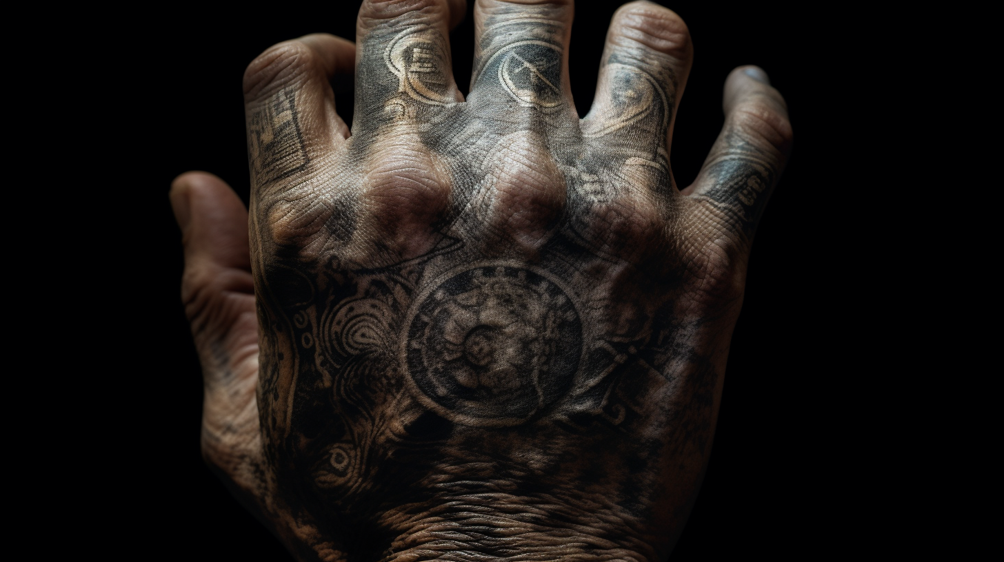 Hand with Skull Tattoo