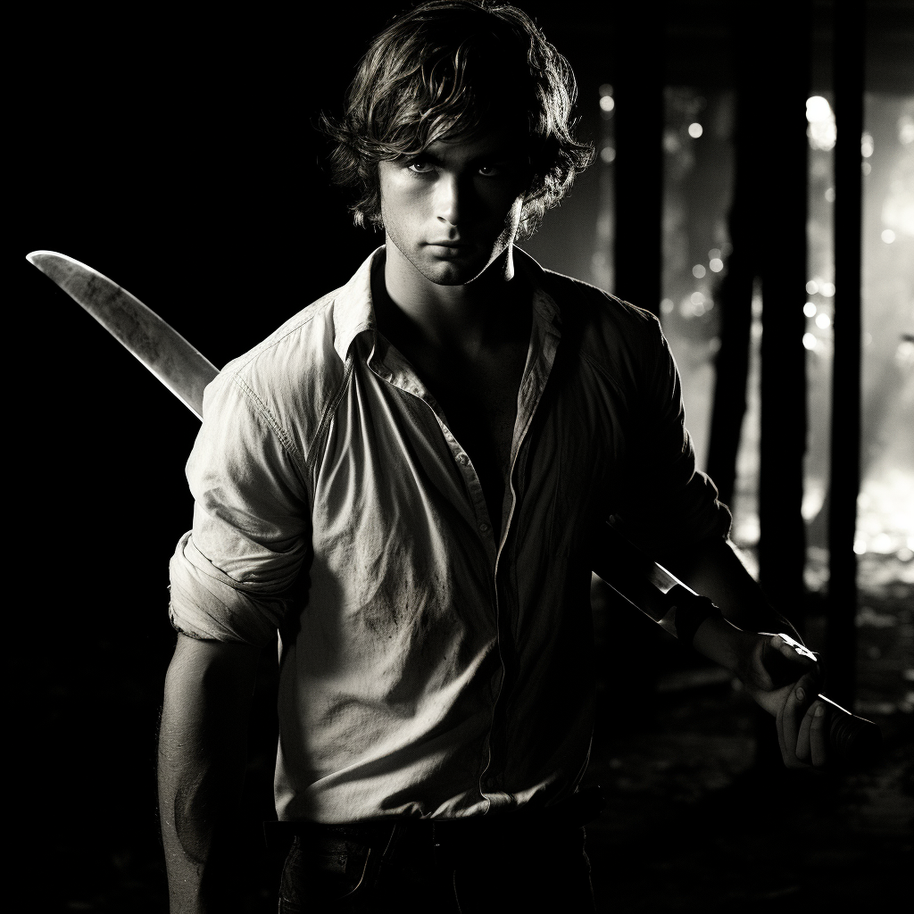 Handsome Chace Crawford as badass action hero