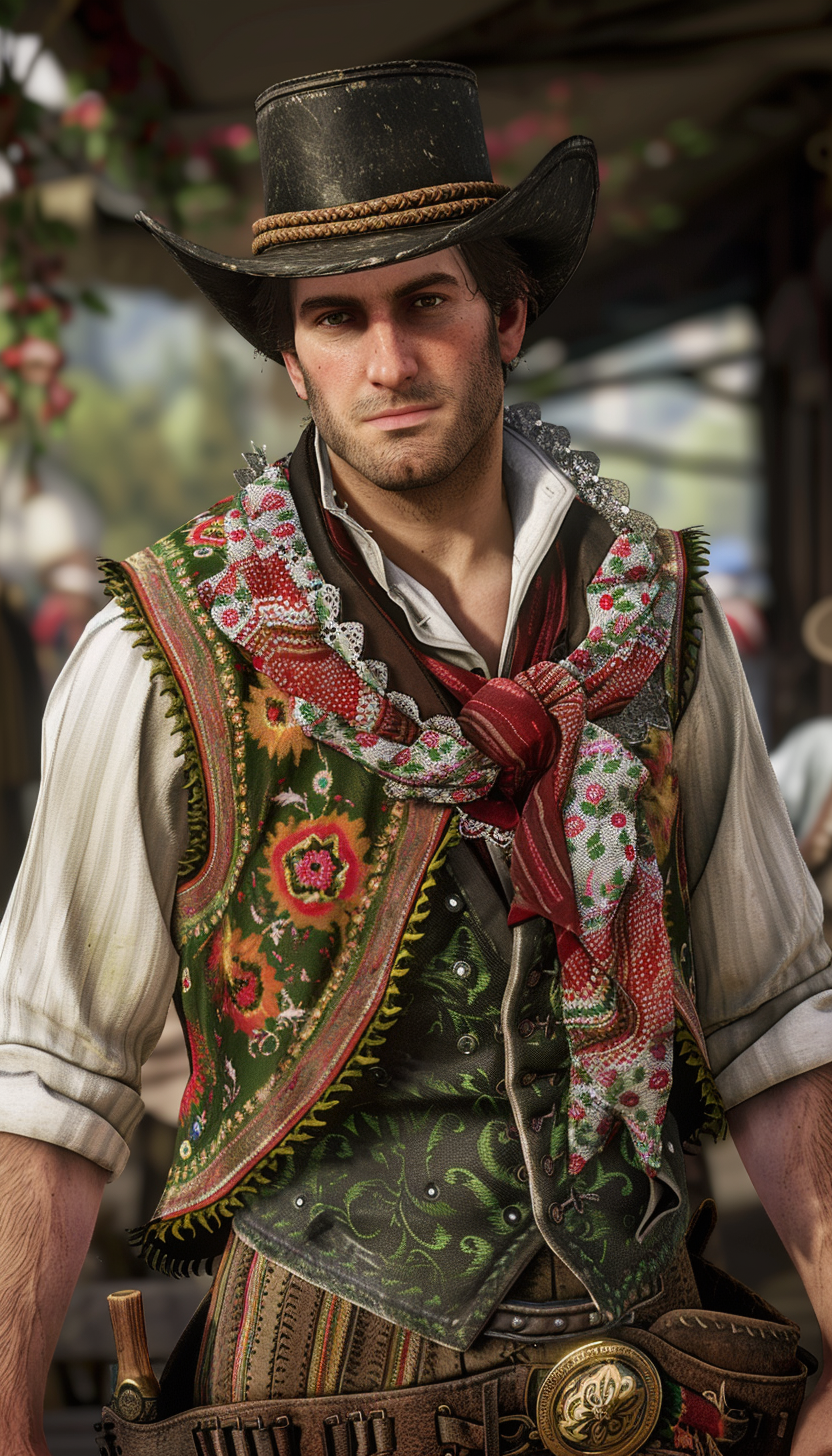 French man in traditional attire