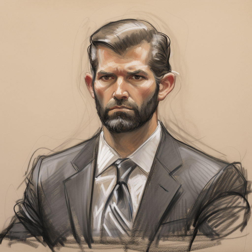 Bearded Donald Trump Jr Looking Handsome