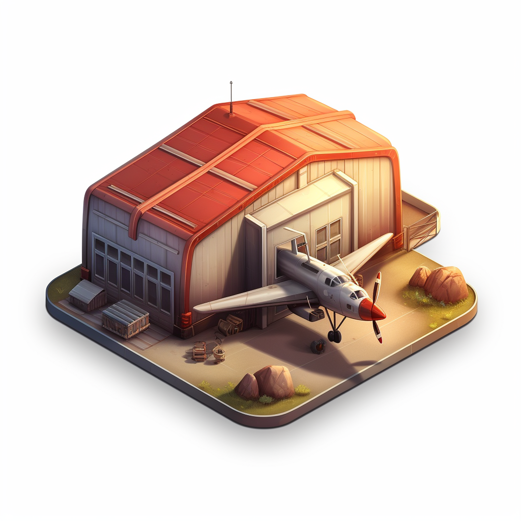 Hangar icon in mobile game