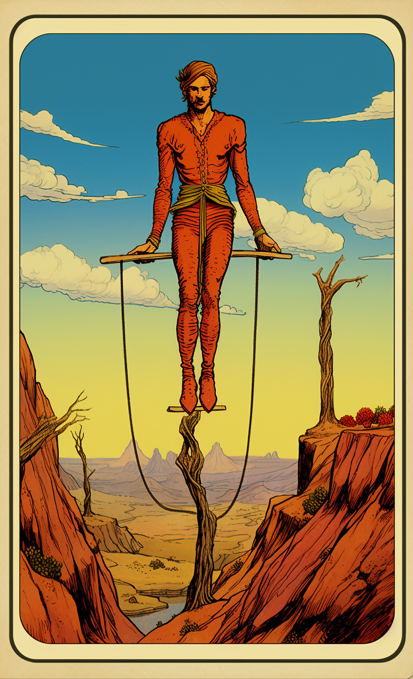 Hanged Man Tarot Card Art