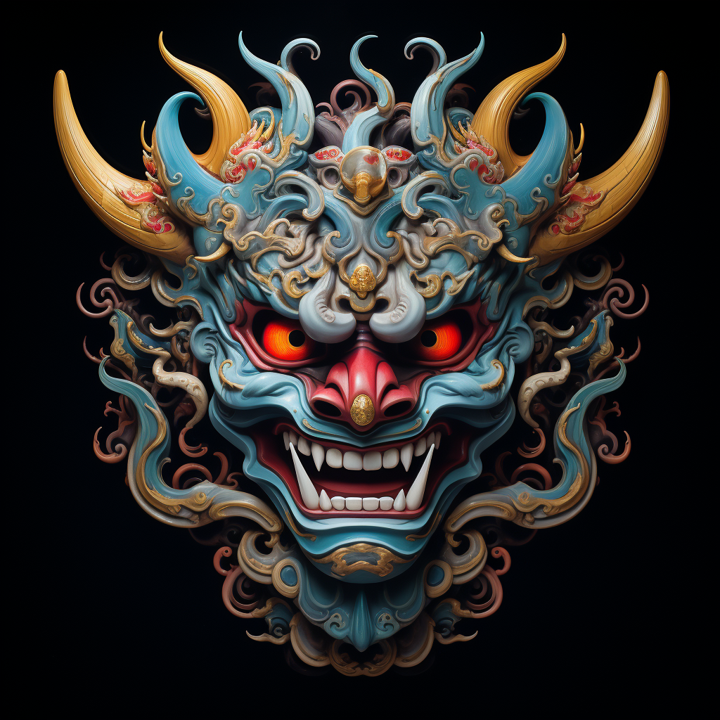 Traditional Japanese Hannya Mask Tattoo