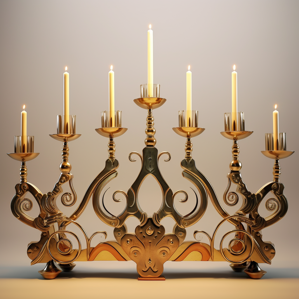 Hanukkah Menorah by Dali - Exquisite Stylized Detail