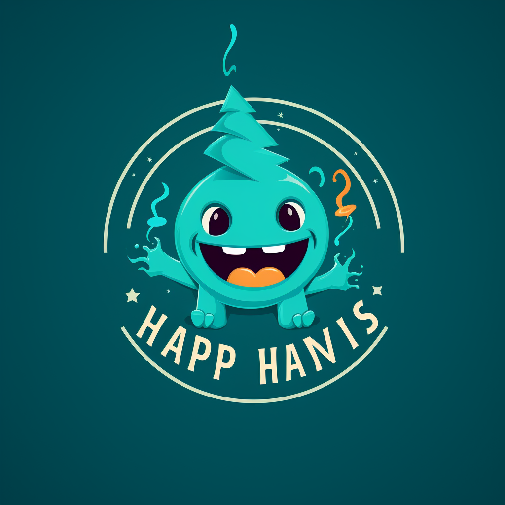 Cute logo for Happiness Hazard kids company