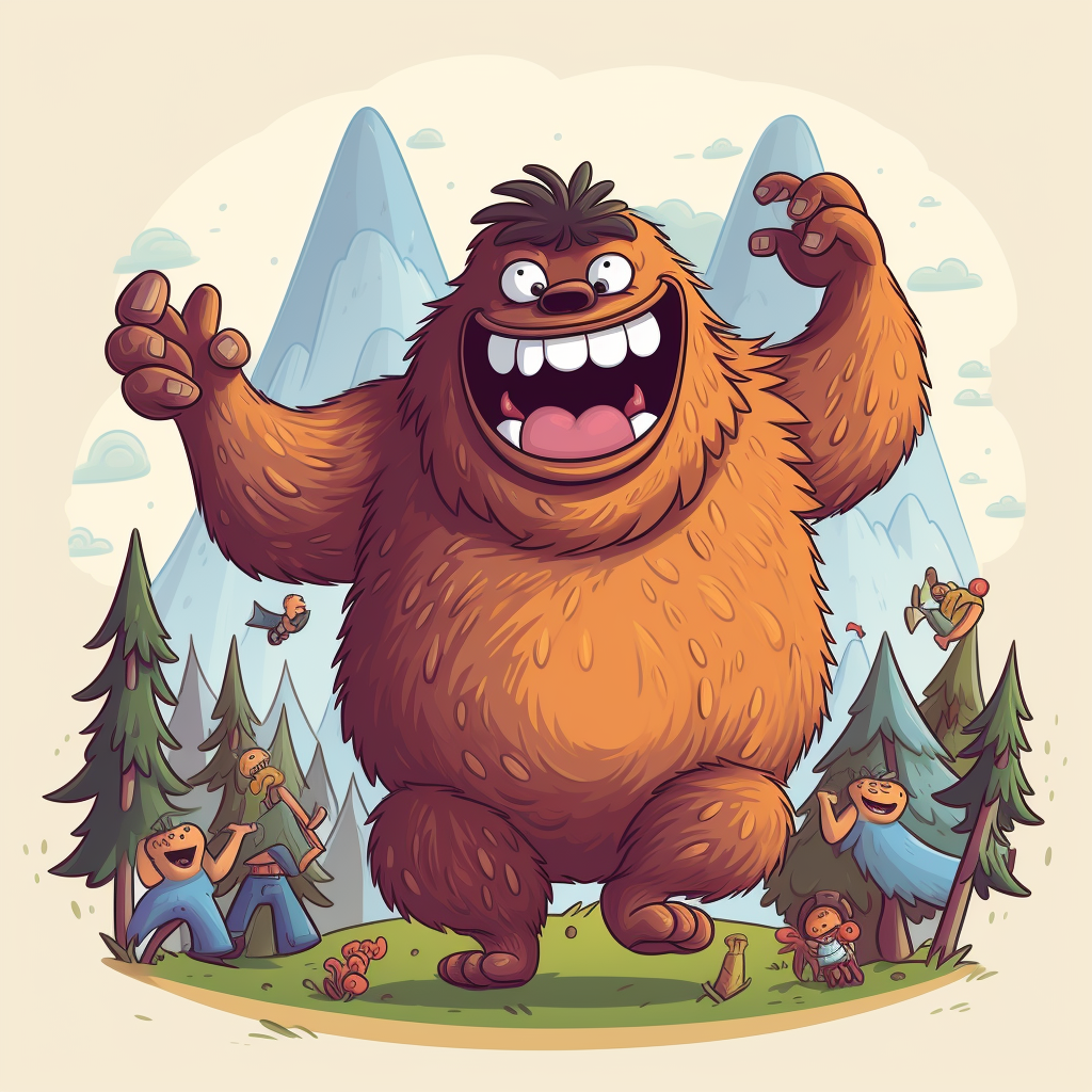 Happy Bigfoot Adventure Time Style