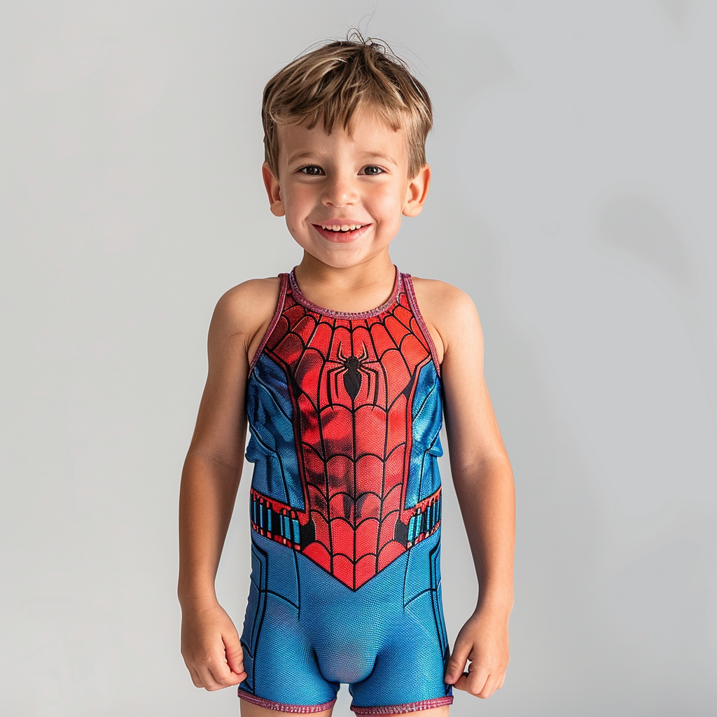 Boy in Peter Parker Swim