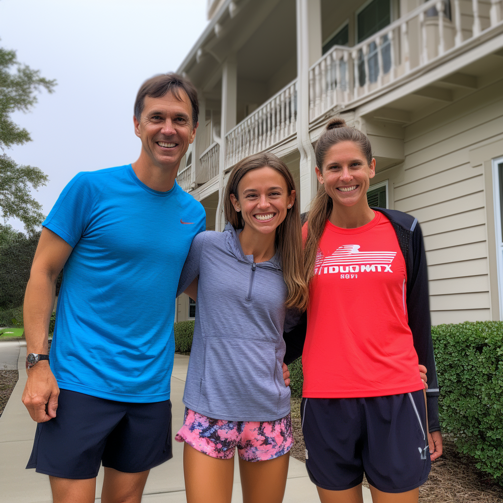 Smiling happy homeowner with family