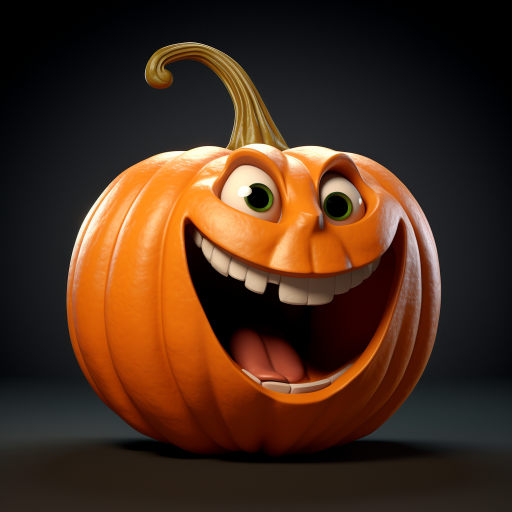 Smiling pumpkin for Halloween decor