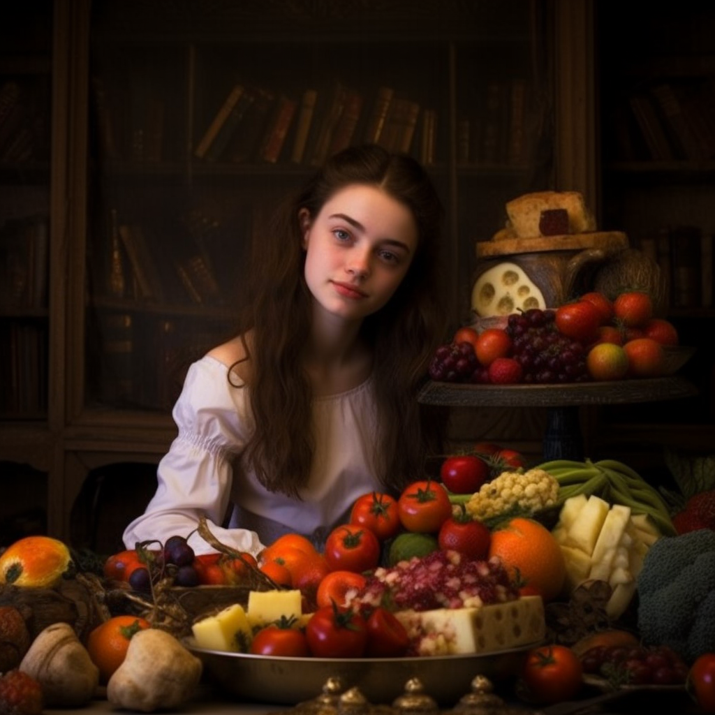 Smiling teenager enjoying balanced meal