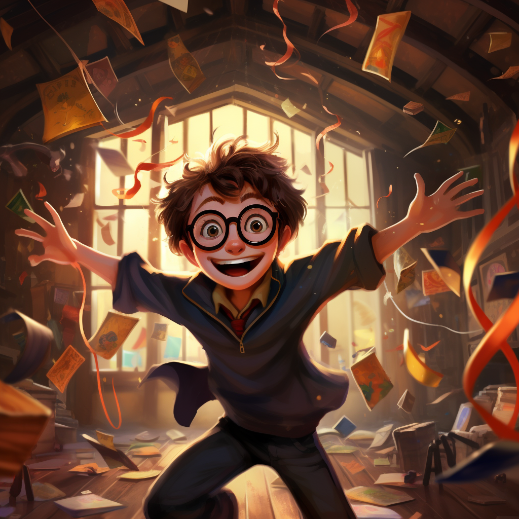 Harry Potter dancing the Tcha Tcha in Pixar style