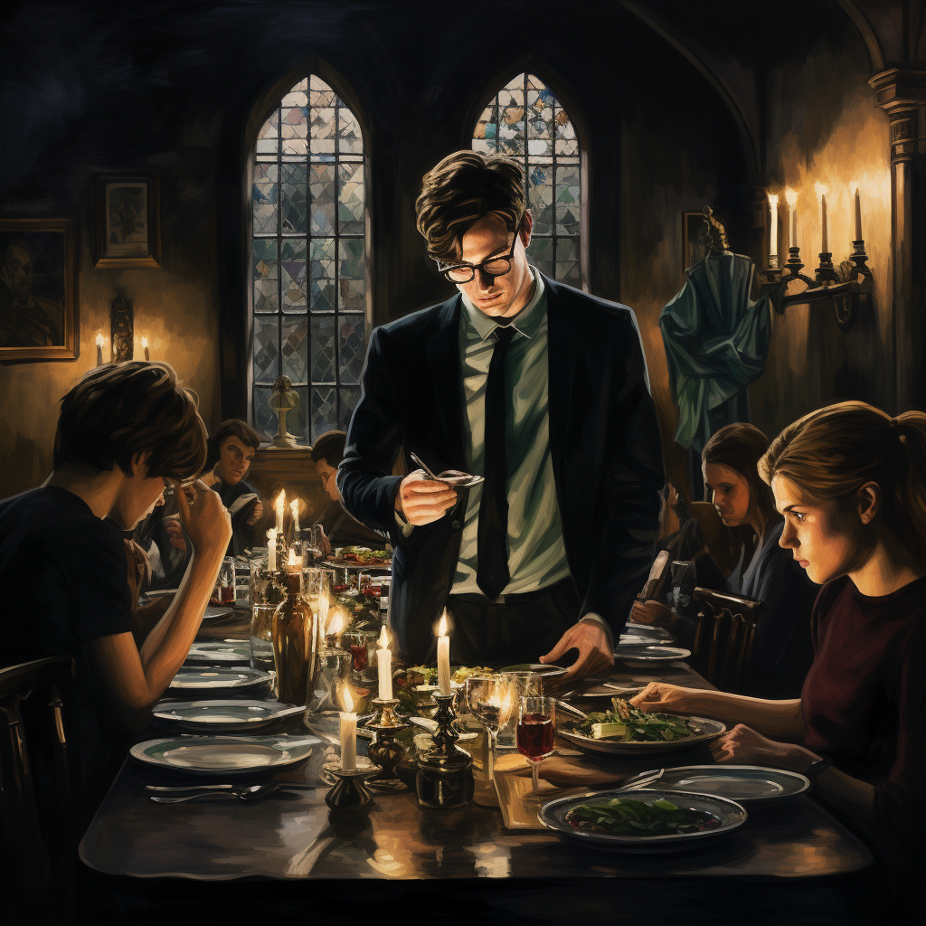 Harry Potter solving dinner party mystery