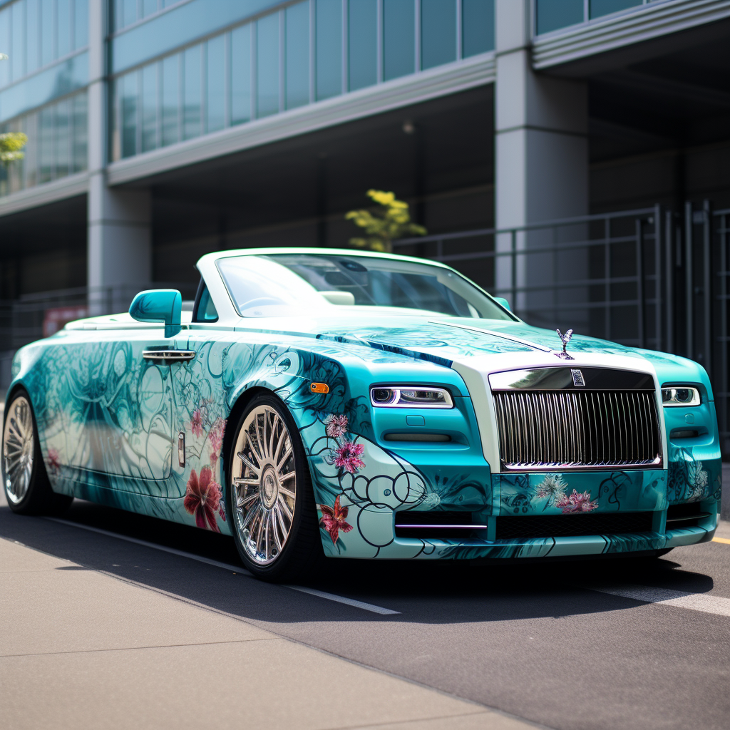 Hatsune Miku Rolls-Royce itasha car