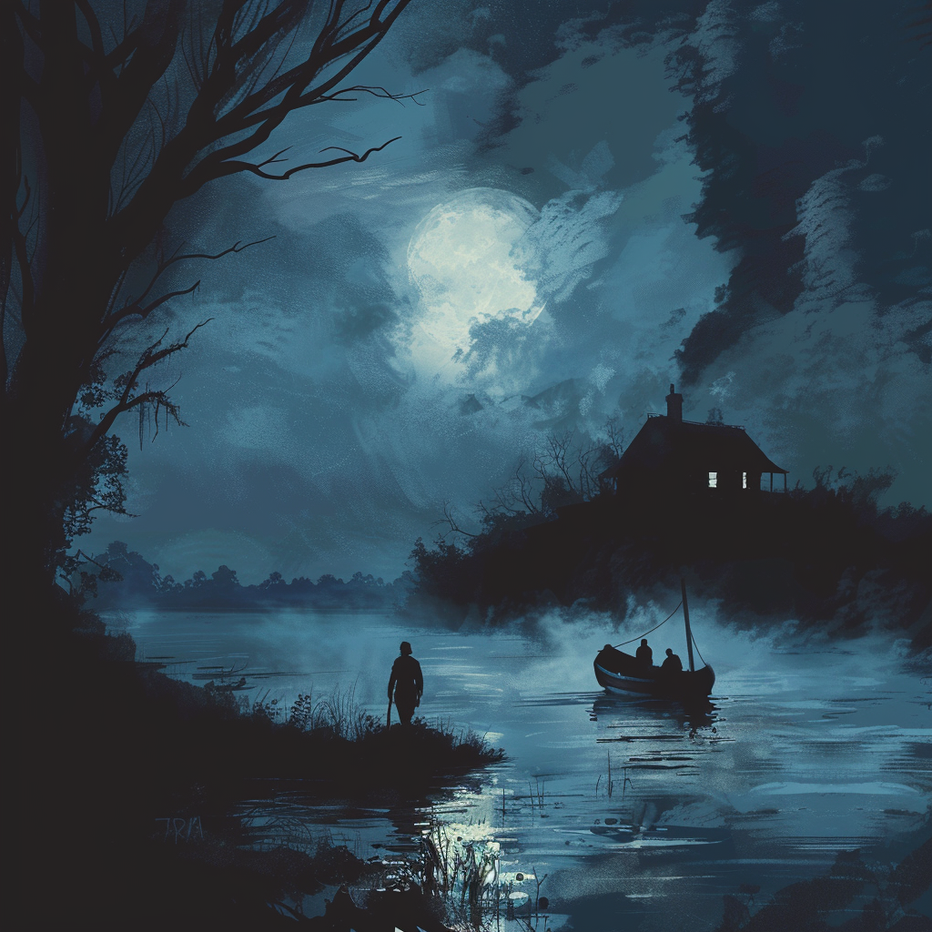 Haunted Lake Advertisement Design