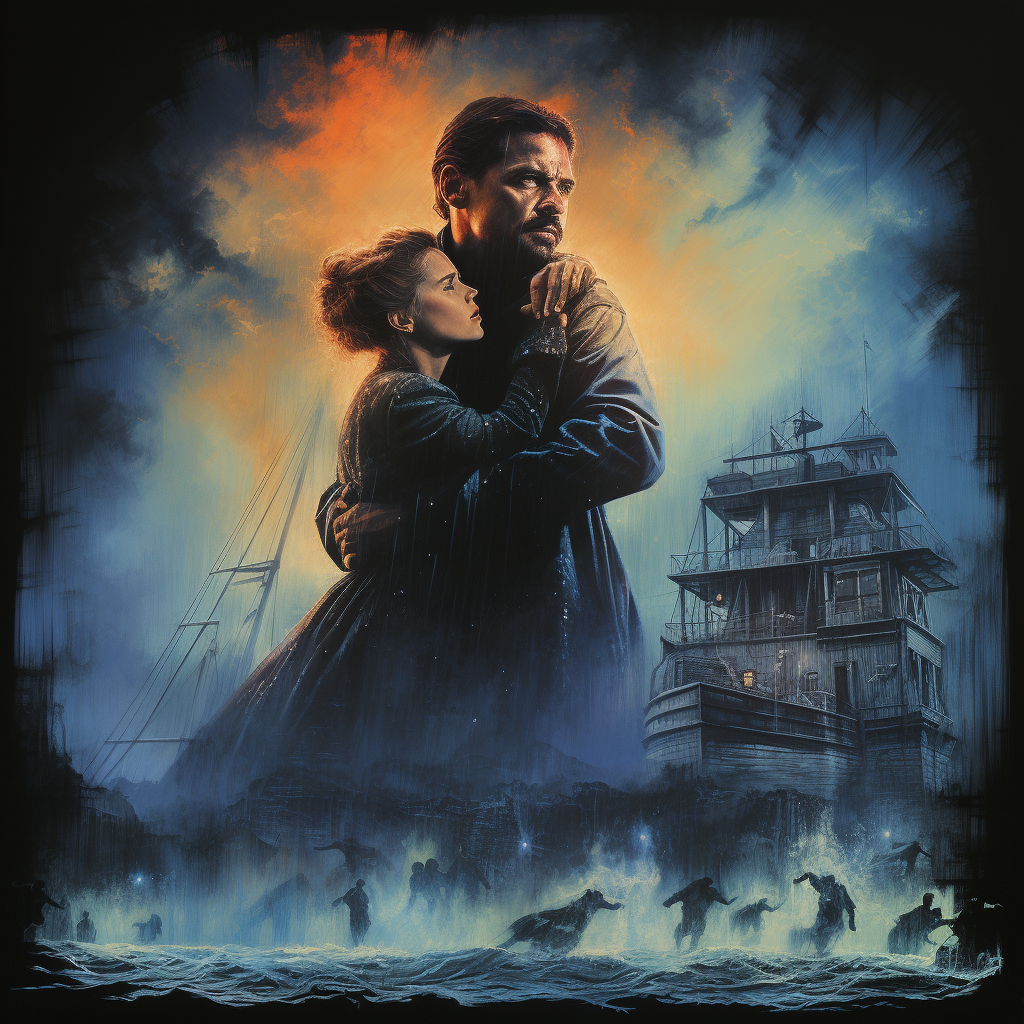 Haunting movie poster 1980s Titanic style