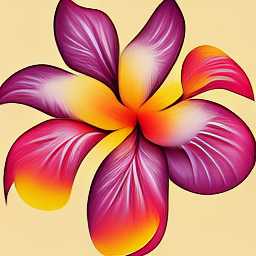 Beautiful Hawaiian flower graphic design