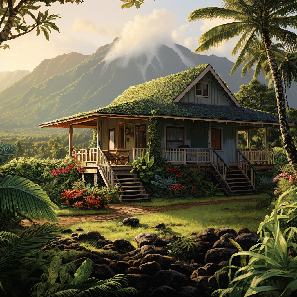 Beautiful Hawaiian traditional home