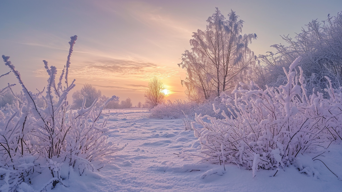 HDR snowy landscape with Sony Alpha camera