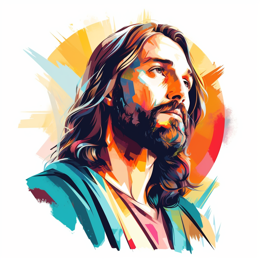 Realistic Head of Christ Design