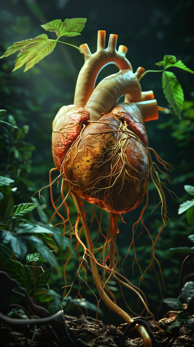 Panax Ginseng Healing Heart Image