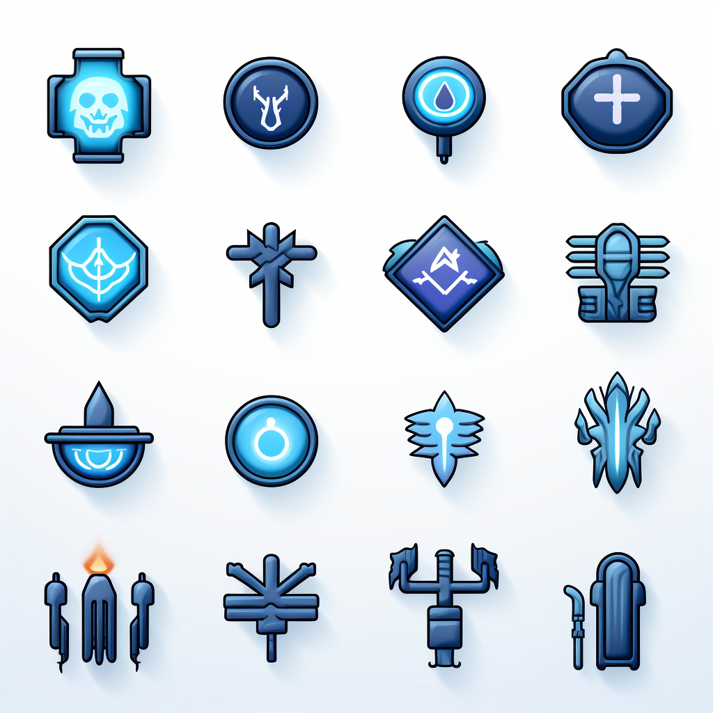 Healing icons for pixel art game