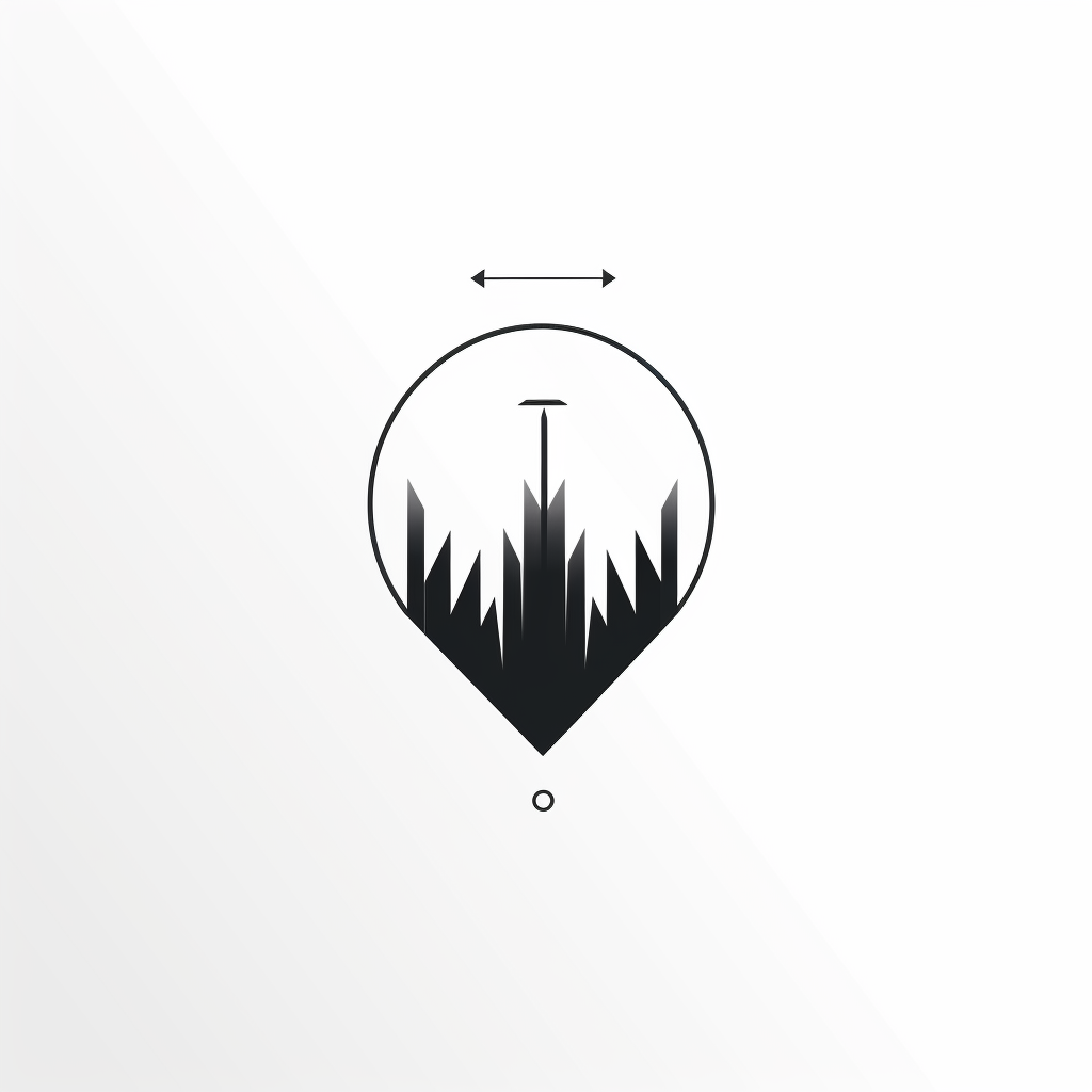 Minimalistic health logo with arrows