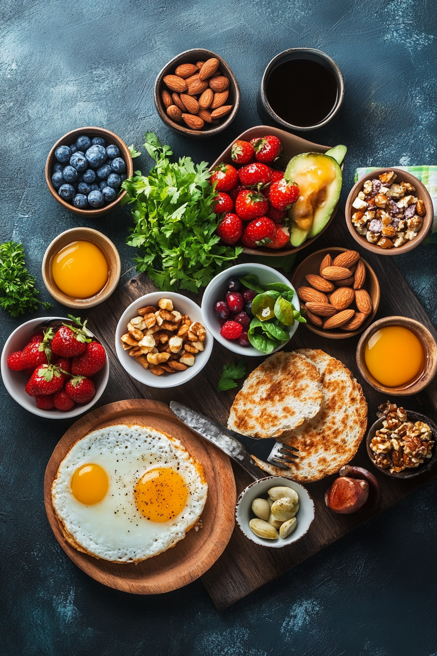 Healthy Breakfast Cookbook Background Image