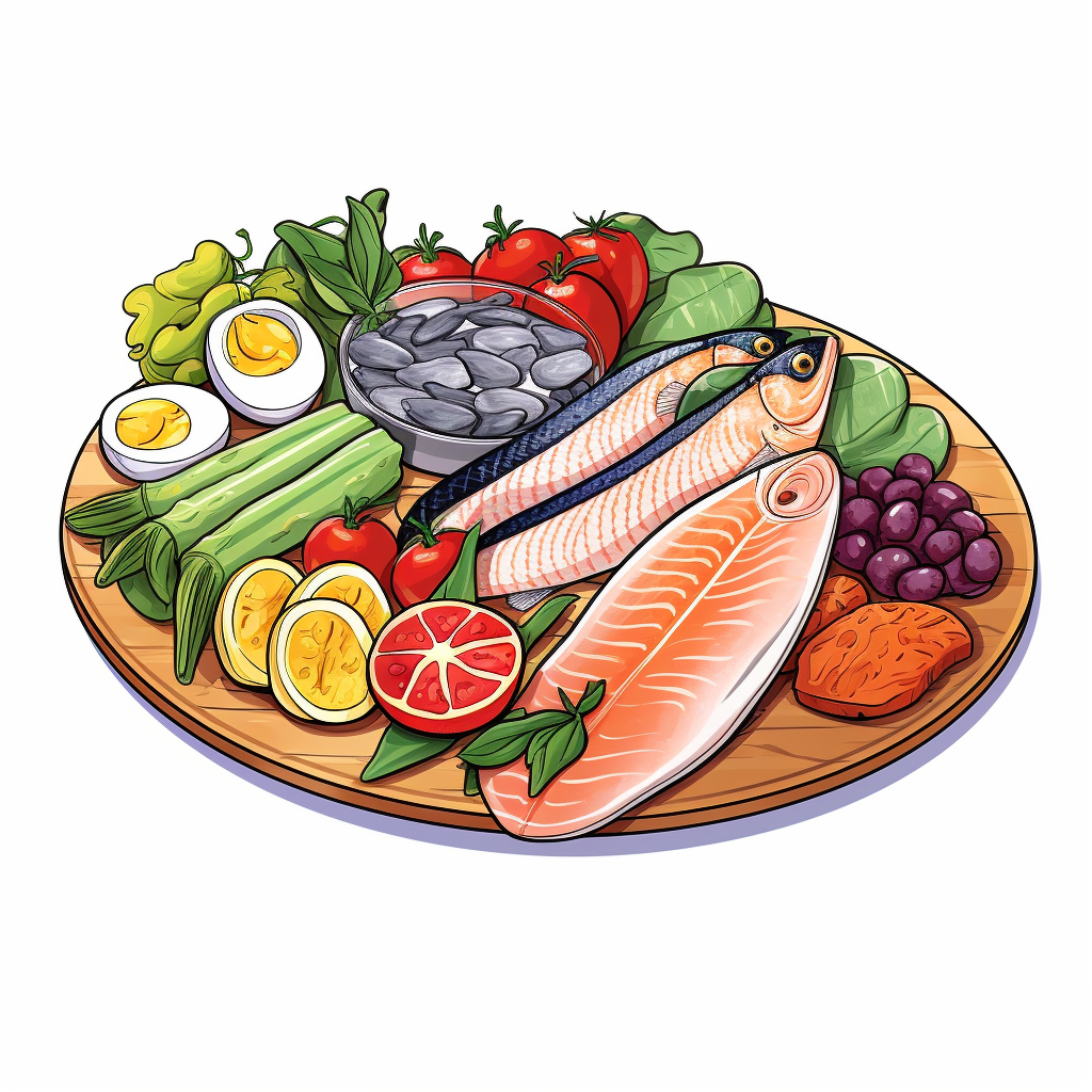 Illustration of Healthy Eating Habits