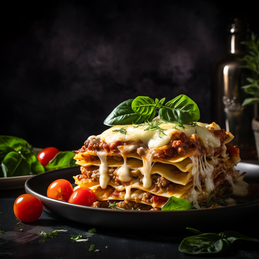 Delicious and healthy homemade lasagne