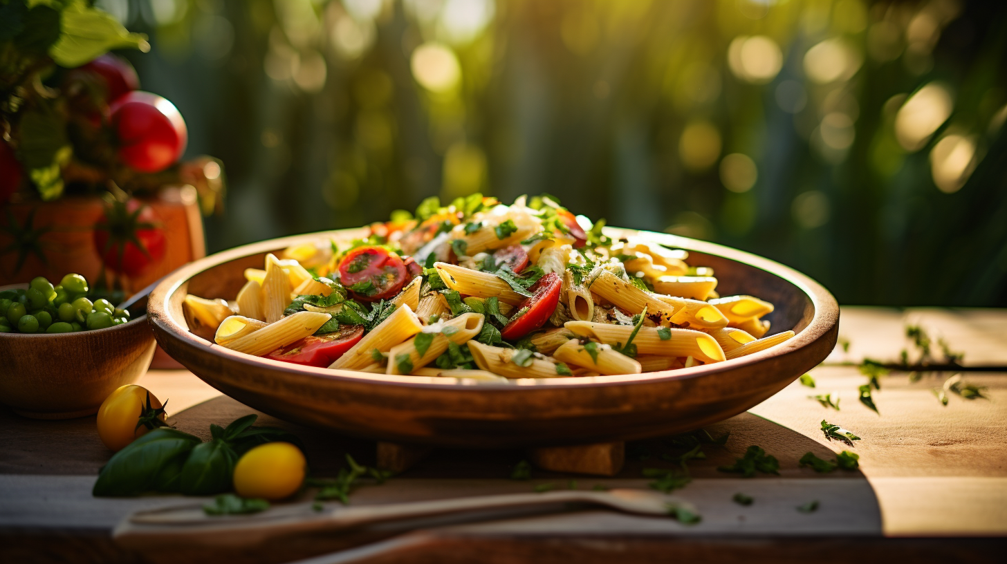 Healthy Penne Outdoor Kitchen California