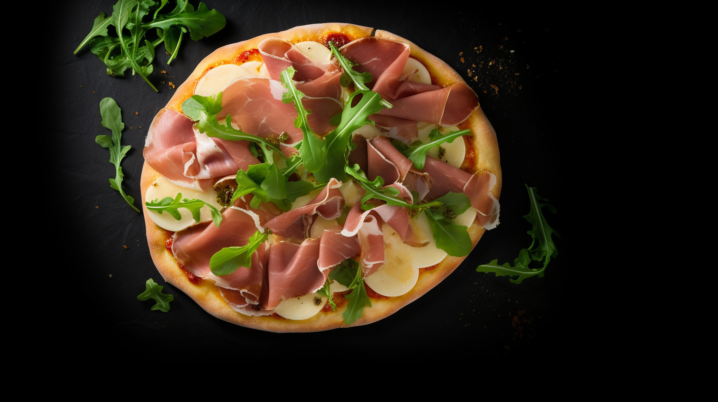 Image of mouthwatering Prosciutto Arugula Pizza