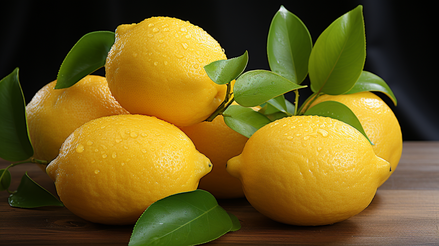 Studio photo of a healthy and rotting lemon