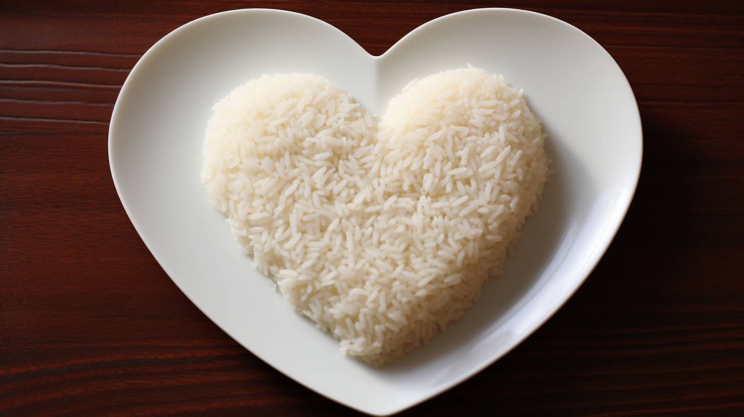 Heart Shaped Rice Plate