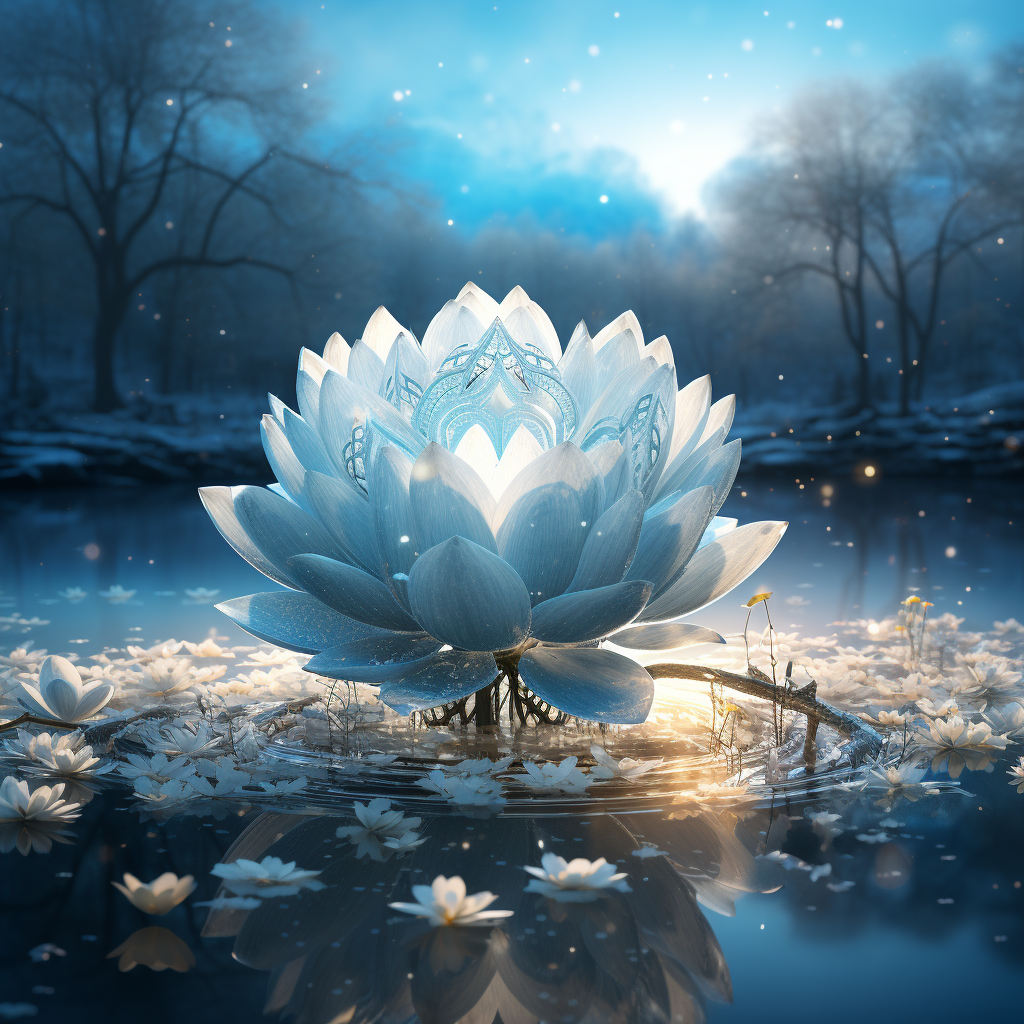 Heart and Snowflake Lotus Fusion Image