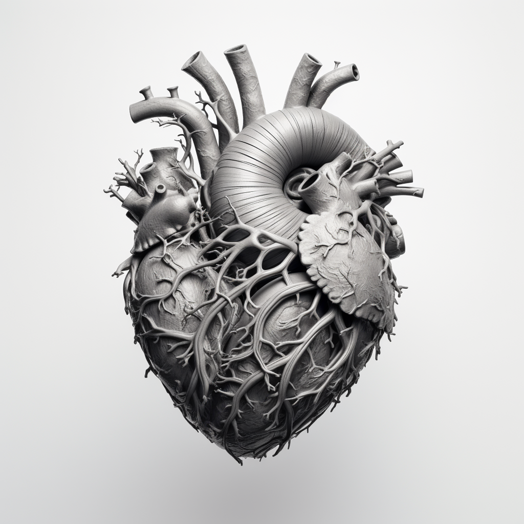 3D heart model with depth map