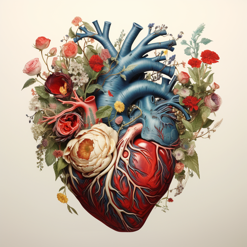 Heart-shaped image representing internal beauty