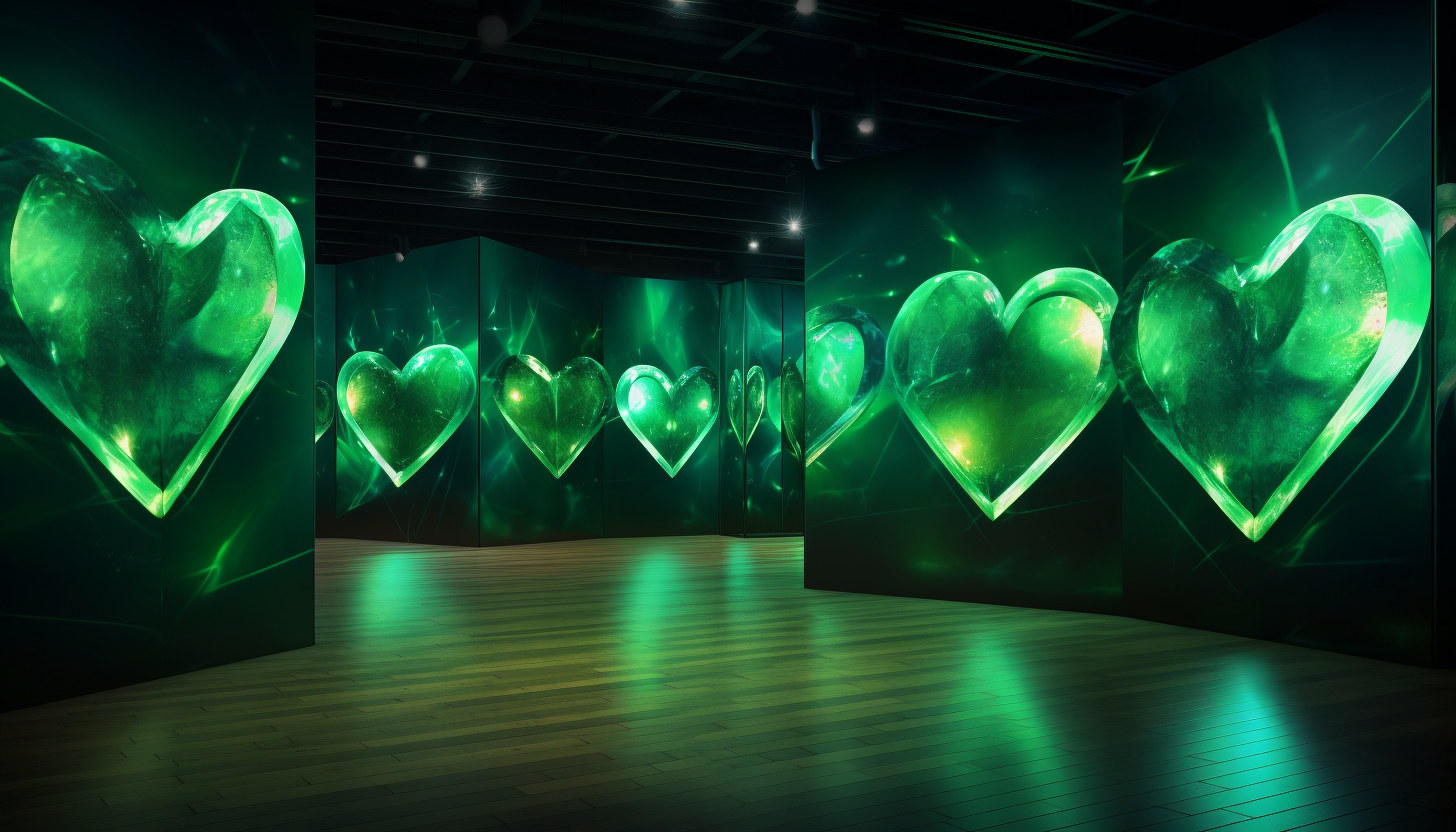 Heart Chakra Animation in Green