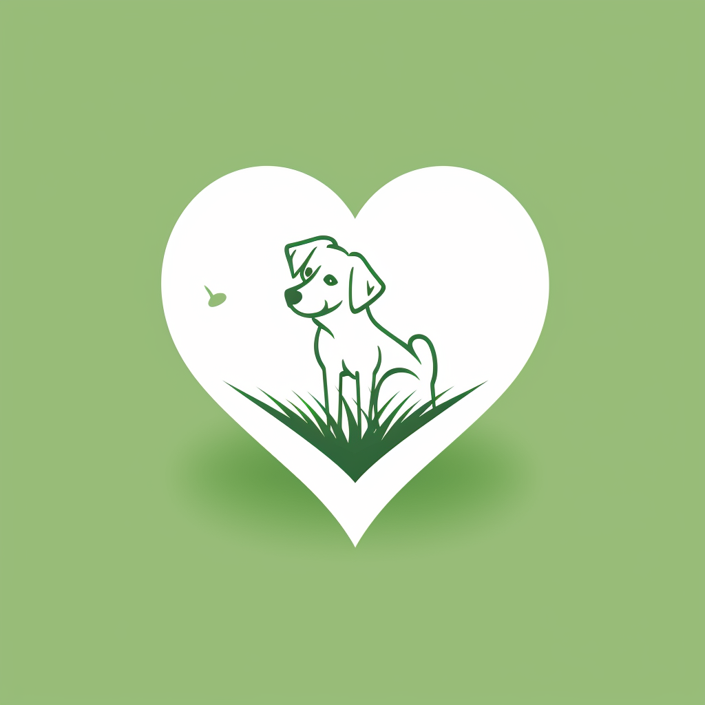 Heart Dog Eco-friendly Logo