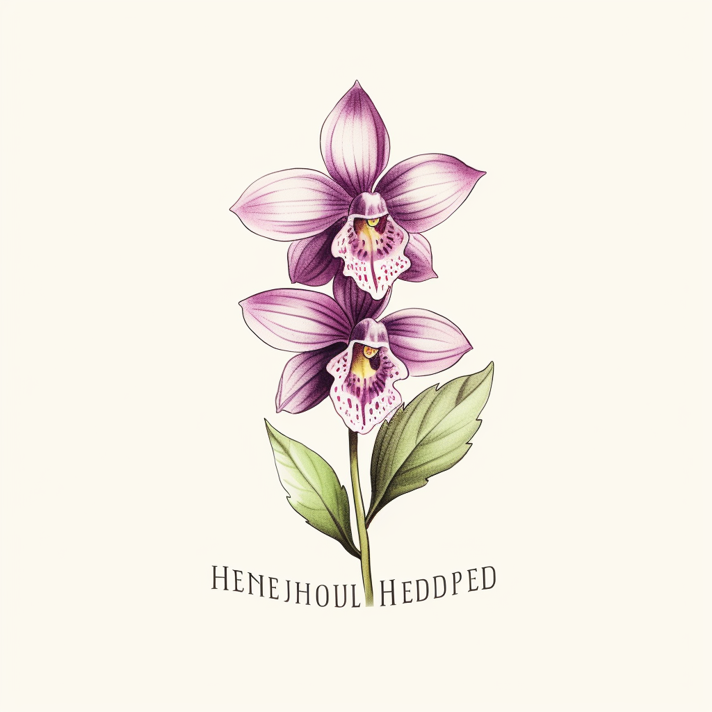 Helleborine horizontal logo on white background