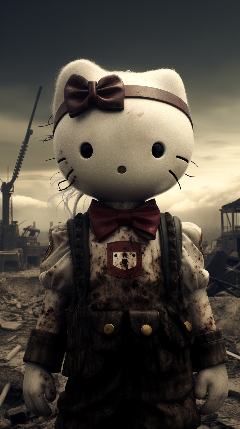 Hello Kitty evil army German WW2 experiment