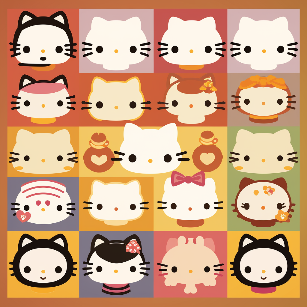 Hello Kitty icon sheet image