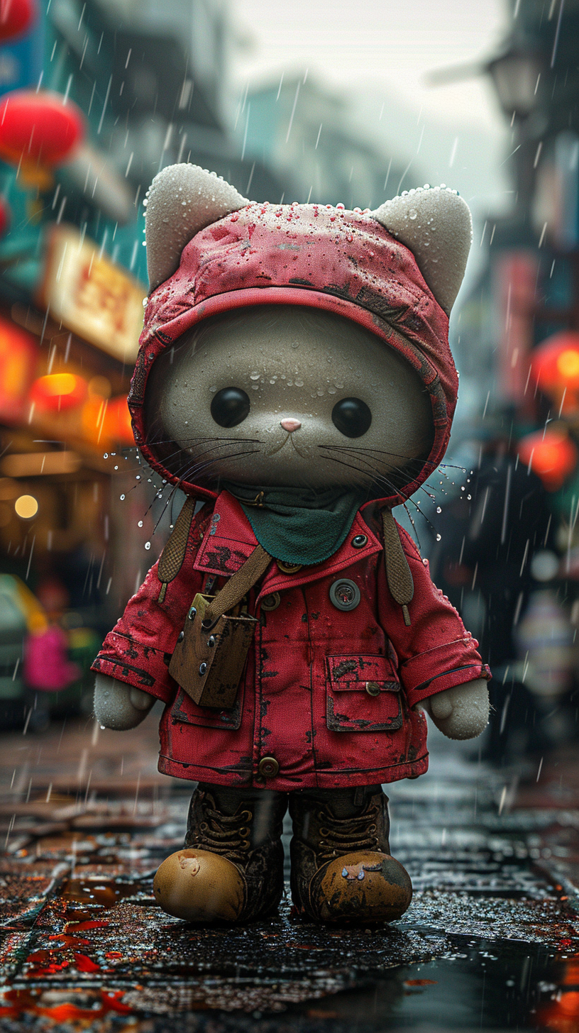 Realistic Hello Kitty Person Illustration