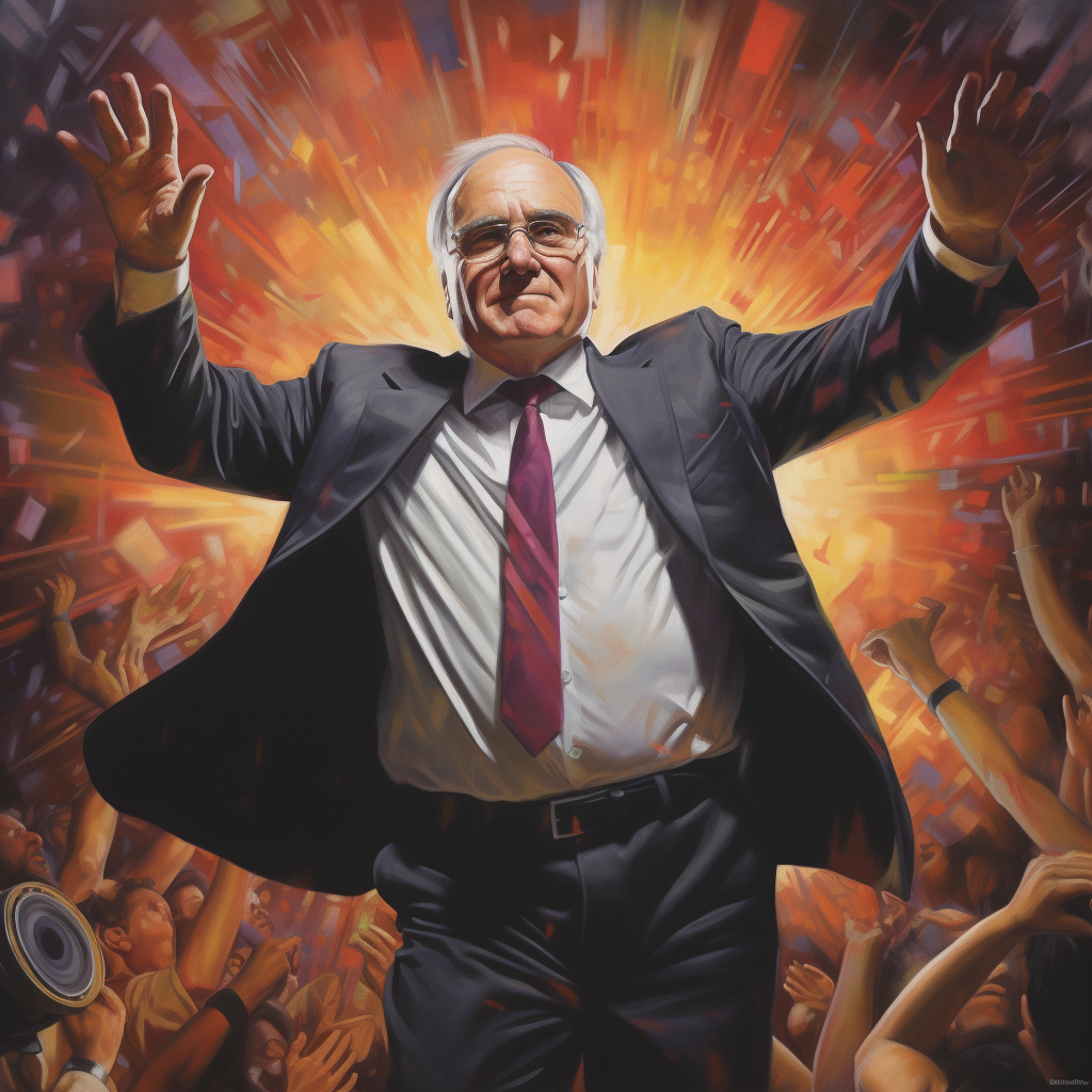 Helmut Kohl as 70s Disco Dancer