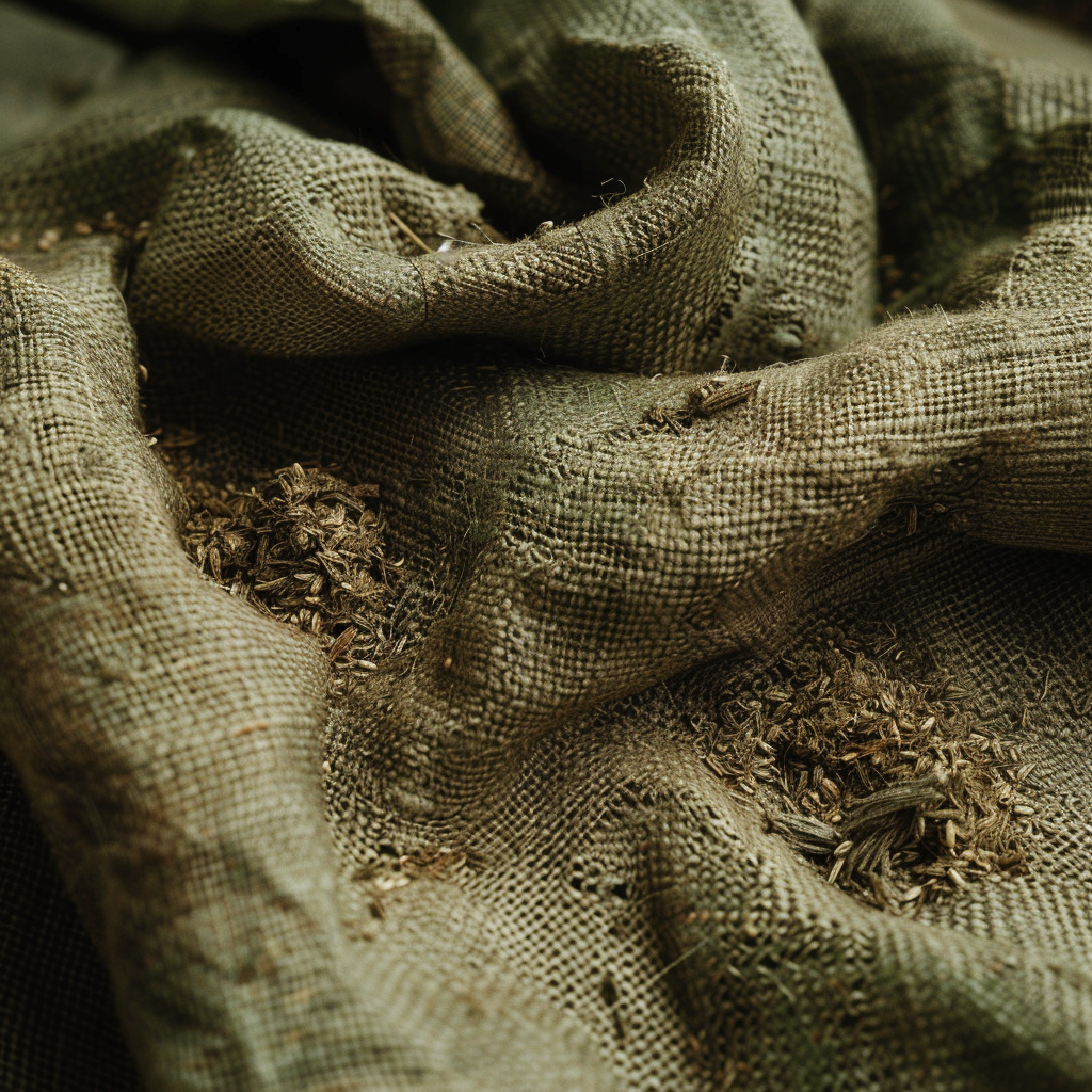 Hemp fabric with catnip infusion