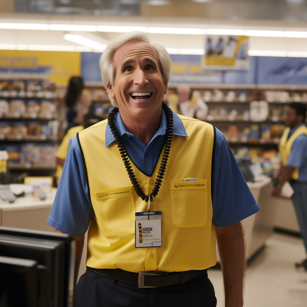 Henry Winkler at Best Buy