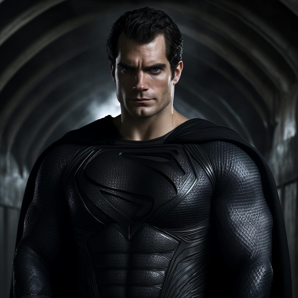 Henry Cavill as Batman in Tim Burtonsville